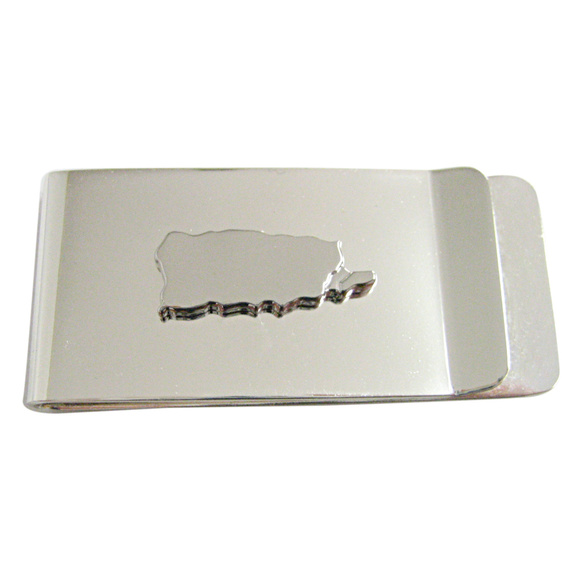 Country puerto rico map hi-res stock photography and images  Puerto Rico Map Shape Money Clip